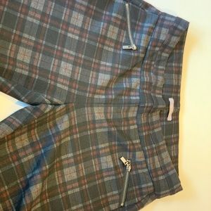 Maurice’s High Rise Plaid Ponte Skinny Ankle Pant